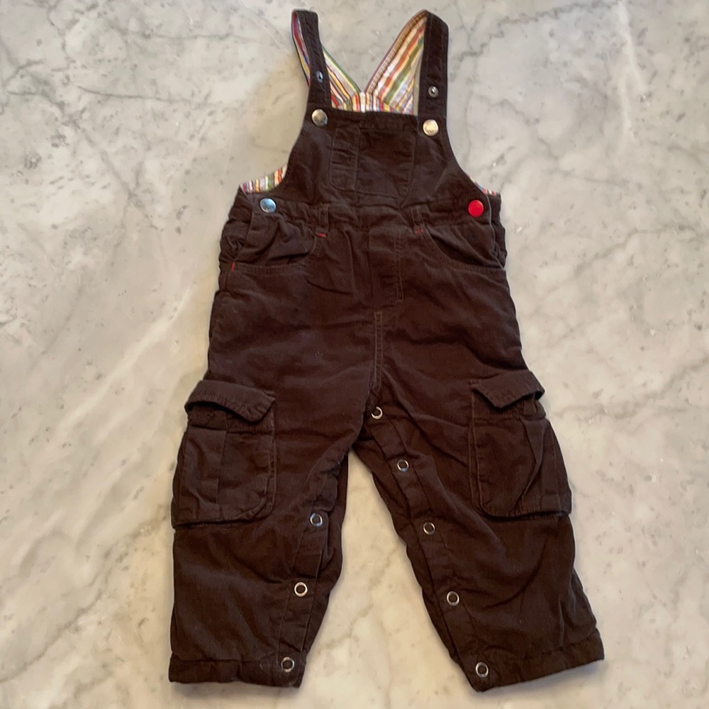Paul Smith Junior 18m Brown corduroy overalls